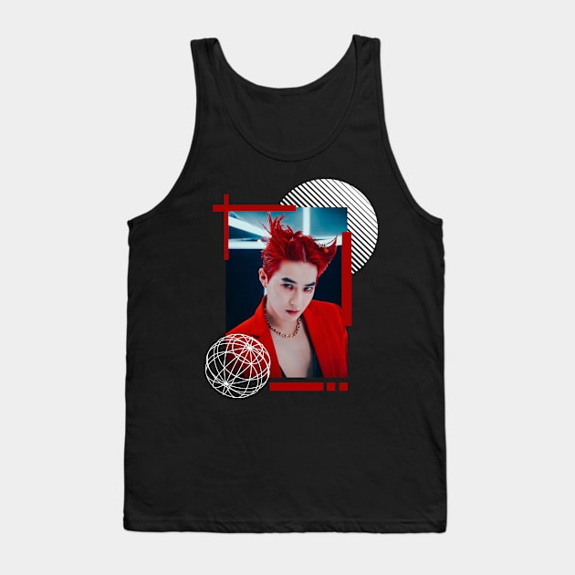 Kpop Design Suho EXO (Obsession) Tank Top by Design Kpop Aesthetic Store